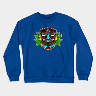 Tiki Mask Blue Nose Crewneck Sweatshirt